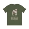 Polish Lowland Sheepdog Latin Shirt, Vintage Dog Sketch Tee, Dog Latin Gift