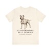 Staffordshire Bull Terrier Latin Shirt, Vintage Dog Sketch Tee, Dog Latin Gift