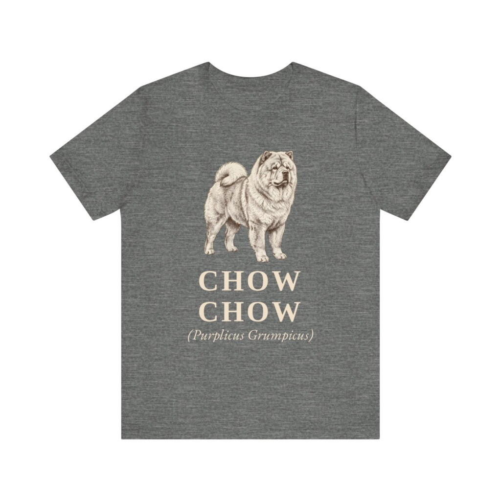 Chow Chow Latin Shirt, Vintage Dog Sketch Tee, Dog Latin Gift