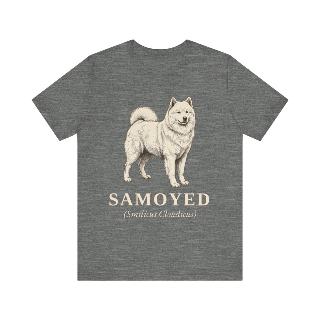 Samoyed Latin Shirt, Vintage Dog Sketch Tee, Dog Latin Gift