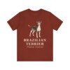 Brazilian Terrier Latin Shirt, Vintage Dog Sketch Tee, Dog Latin Gift