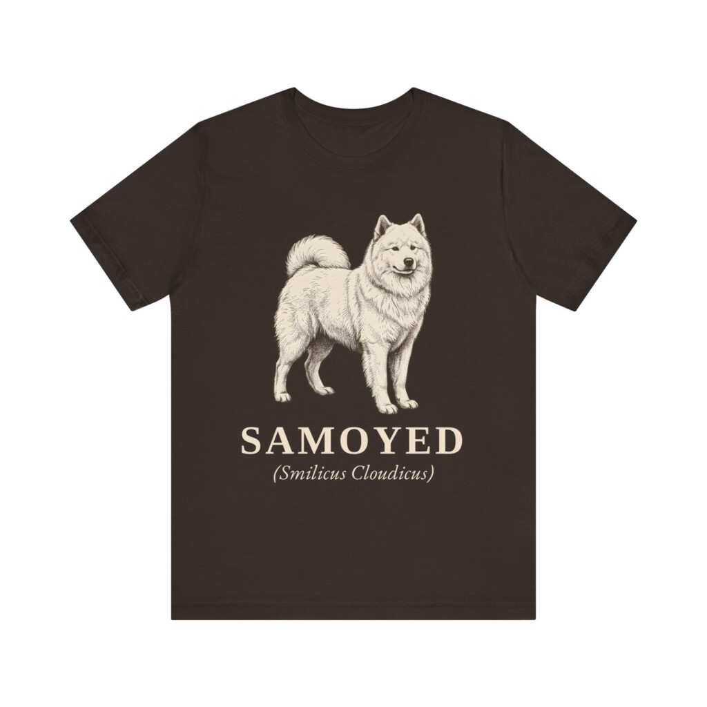 Samoyed Latin Shirt, Vintage Dog Sketch Tee, Dog Latin Gift