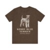 Kerry Blue Terrier Latin Shirt, Vintage Dog Sketch Tee, Dog Latin Gift