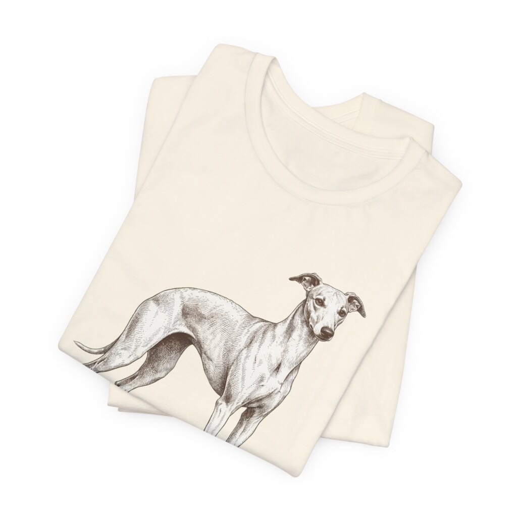 Whippet Latin Shirt, Vintage Dog Sketch Tee, Dog Latin Gift