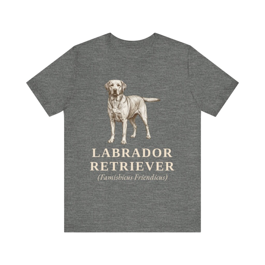 Labrador Retriever Latin Shirt, Vintage Dog Sketch Tee, Dog Latin Gift