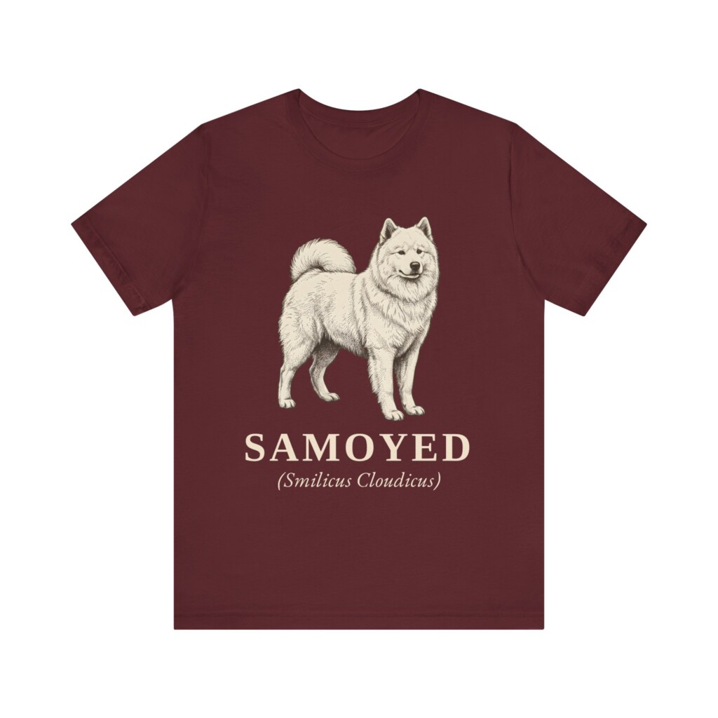 Samoyed Latin Shirt, Vintage Dog Sketch Tee, Dog Latin Gift