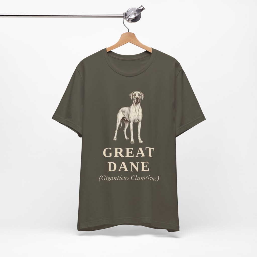 Great Dane Latin Shirt, Vintage Dog Sketch Tee, Dog Latin Gift