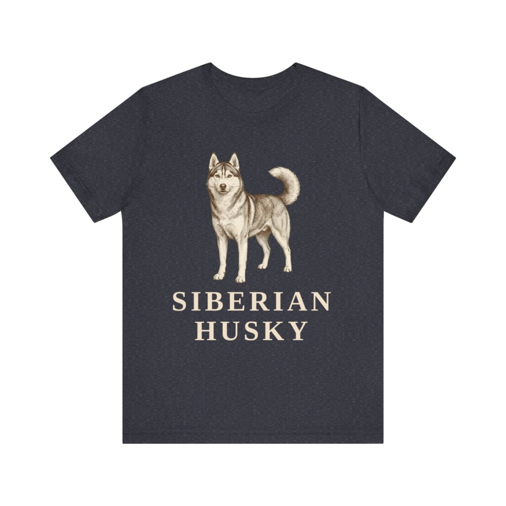 Husky Lover Shirt, Vintage Dog Sketch Tee, Dog Lover Gift