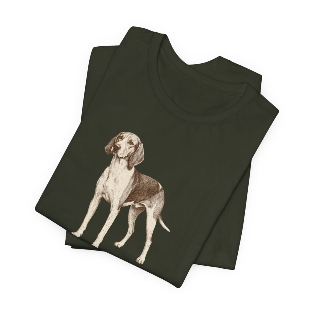 Treeing Walker Coonhound Latin Shirt, Vintage Dog Sketch Tee, Dog Latin Gift