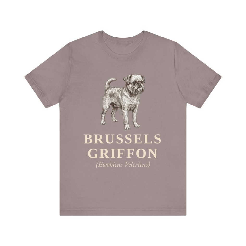 Brussels Griffon Latin Shirt, Vintage Dog Sketch Tee, Dog Latin Gift