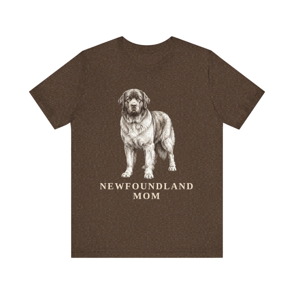 Newfoundland Dog Mom Shirt, Vintage Dog Sketch Tee, Dog Mom Gift Newfoundland Dog Mom Shirt, Vintage Dog Sketch Tee, Dog Mom Gift