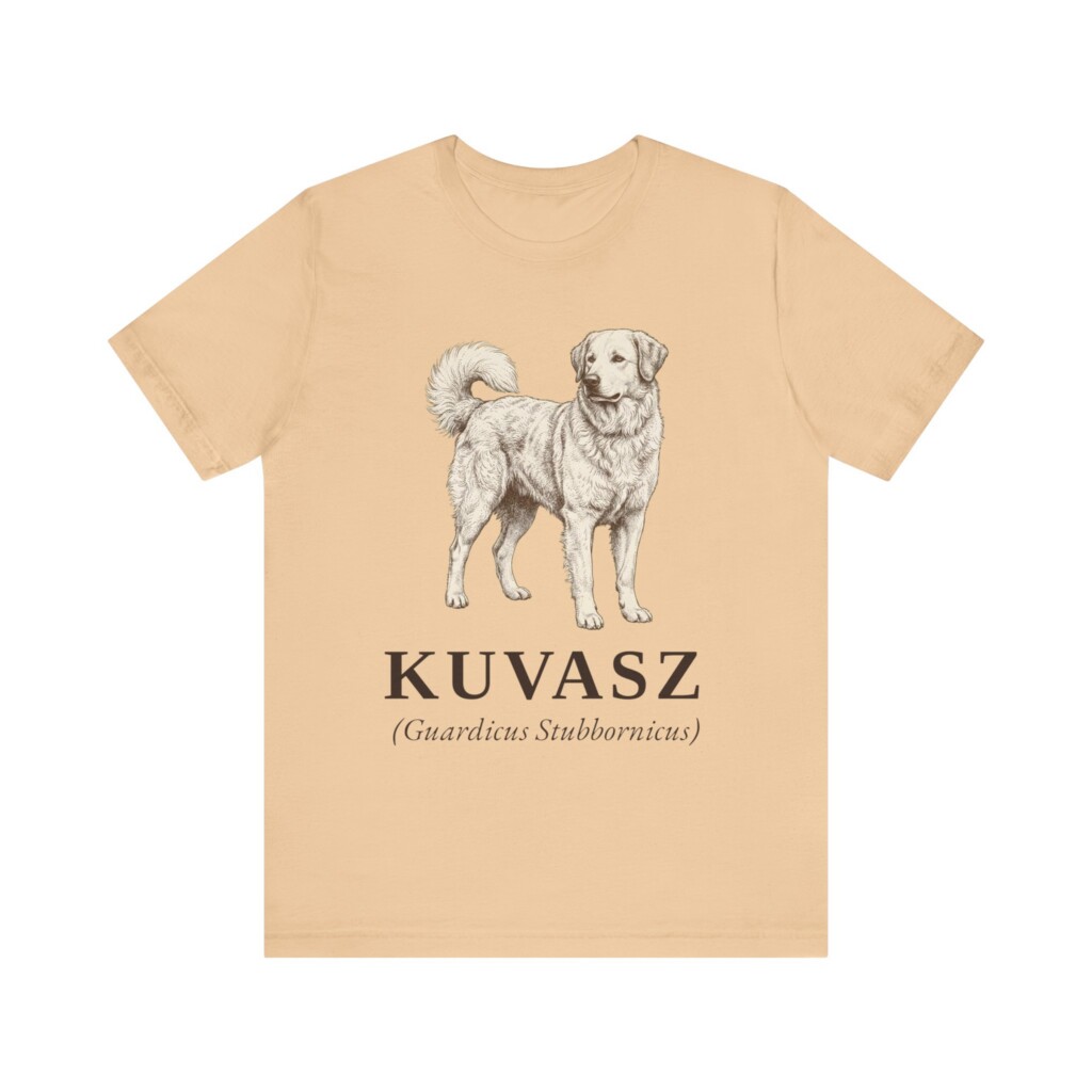 Kuvasz Latin Shirt, Vintage Dog Sketch Tee, Dog Latin Gift