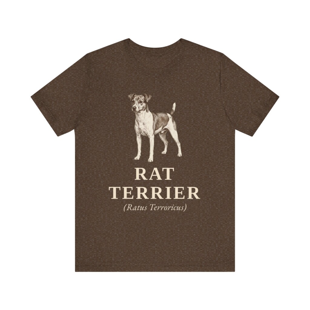 Rat Terrier Latin Shirt, Vintage Dog Sketch Tee, Dog Latin Gift Rat Terrier Latin Shirt, Vintage Dog Sketch Tee, Dog Latin Gift