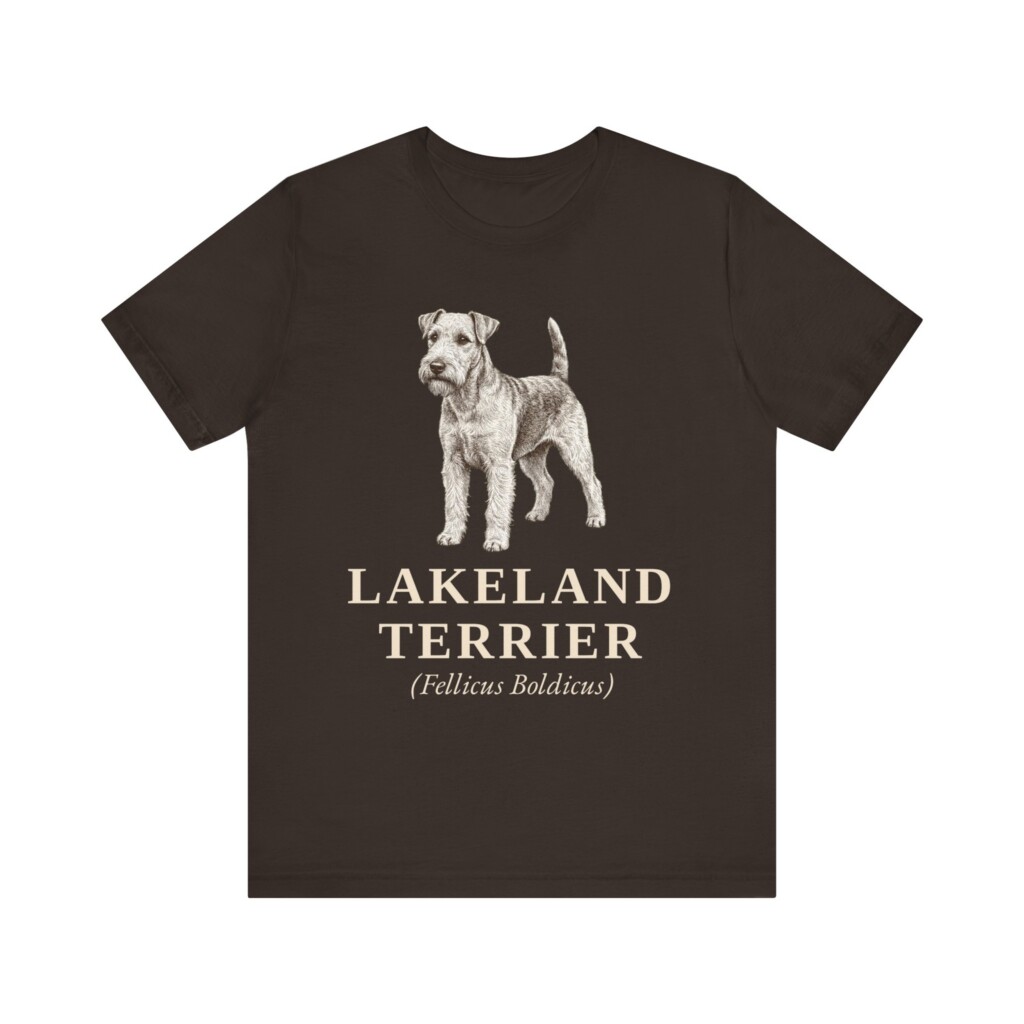 Lakeland Terrier Latin Shirt, Vintage Dog Sketch Tee, Dog Latin Gift