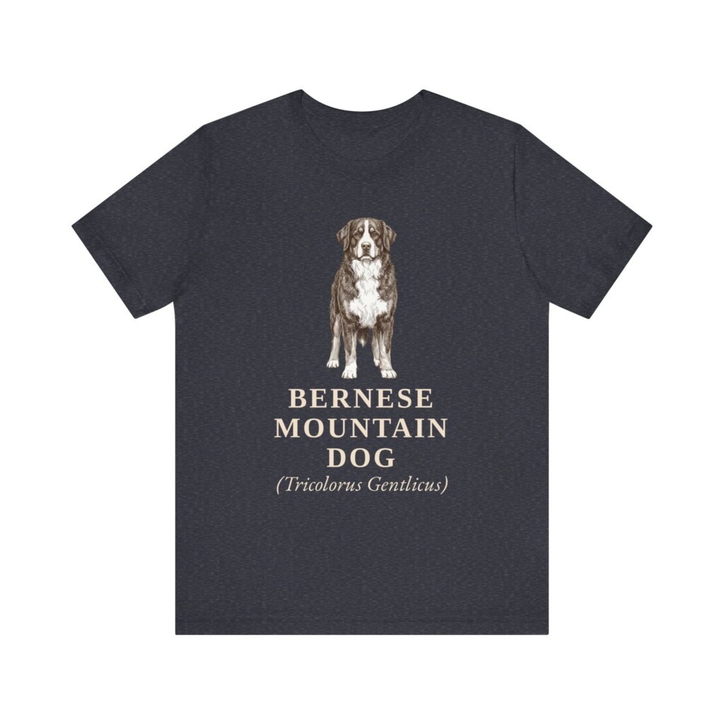 Bernese Mountain Dog Latin Shirt, Vintage Dog Sketch Tee, Dog Latin Gift