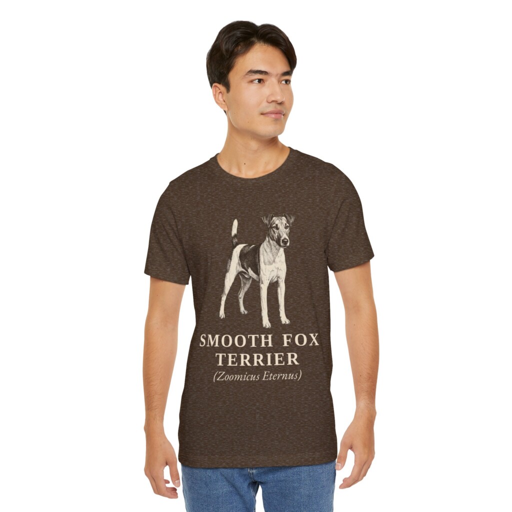 Fox Terrier (Smooth) Latin Shirt, Vintage Dog Sketch Tee, Dog Latin Gift Fox Terrier (Smooth) Latin Shirt, Vintage Dog Sketch Tee, Dog Latin Gift