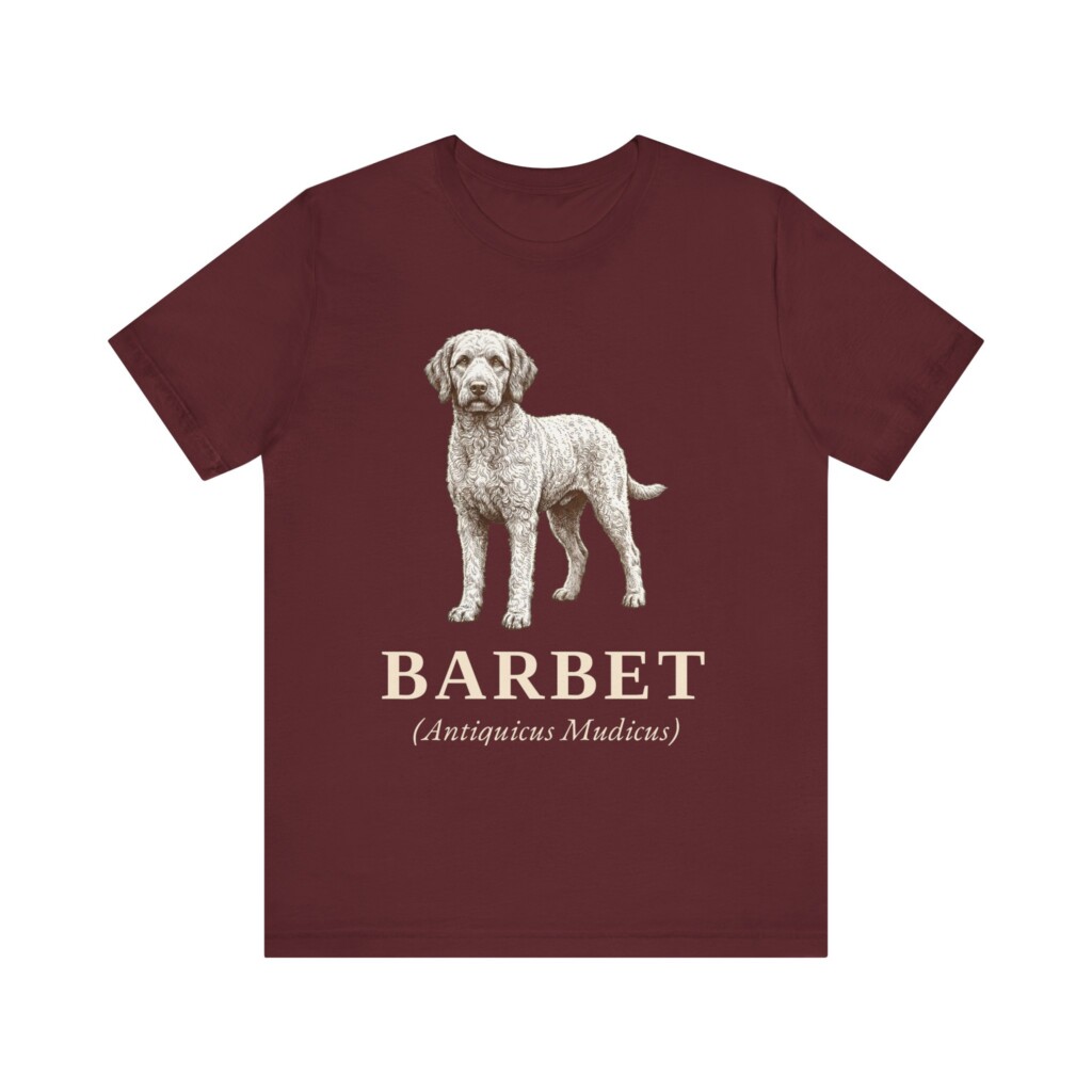 Barbet Latin Shirt, Vintage Dog Sketch Tee, Dog Latin Gift Barbet Latin Shirt, Vintage Dog Sketch Tee, Dog Latin Gift