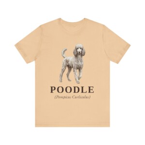 Poodle Latin Shirt, Vintage Dog Sketch Tee, Dog Latin Gift