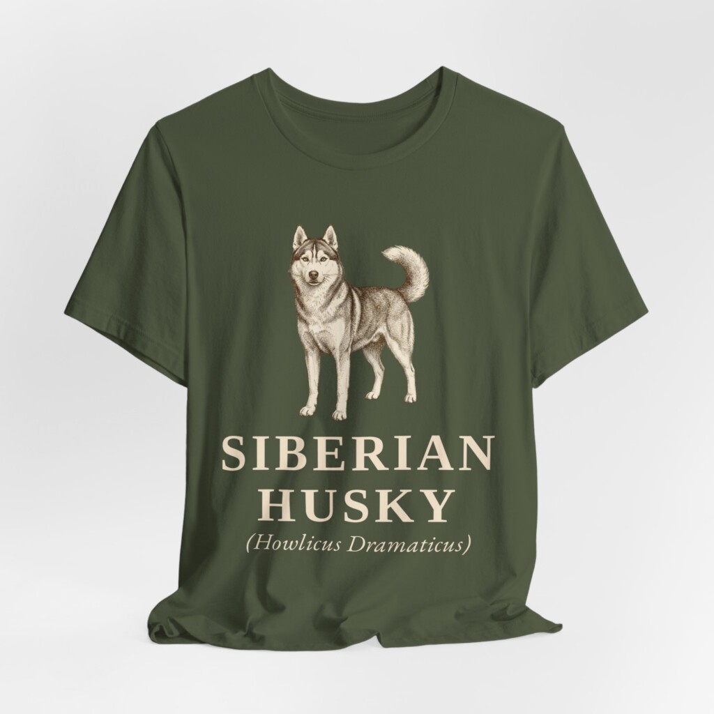 Siberian Husky Latin Shirt, Vintage Dog Sketch Tee, Dog Latin Gift Siberian Husky Latin Shirt, Vintage Dog Sketch Tee, Dog Latin Gift