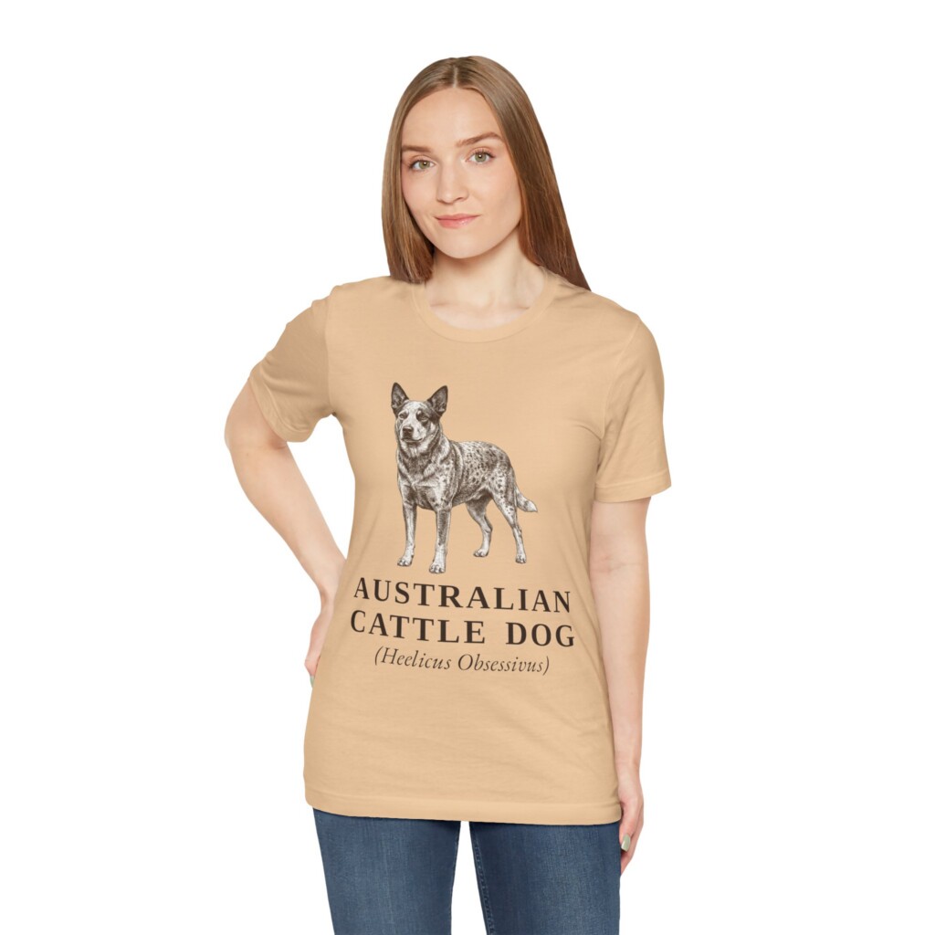 Australian Cattle Dog Latin Shirt, Vintage Dog Sketch Tee, Dog Latin Gift