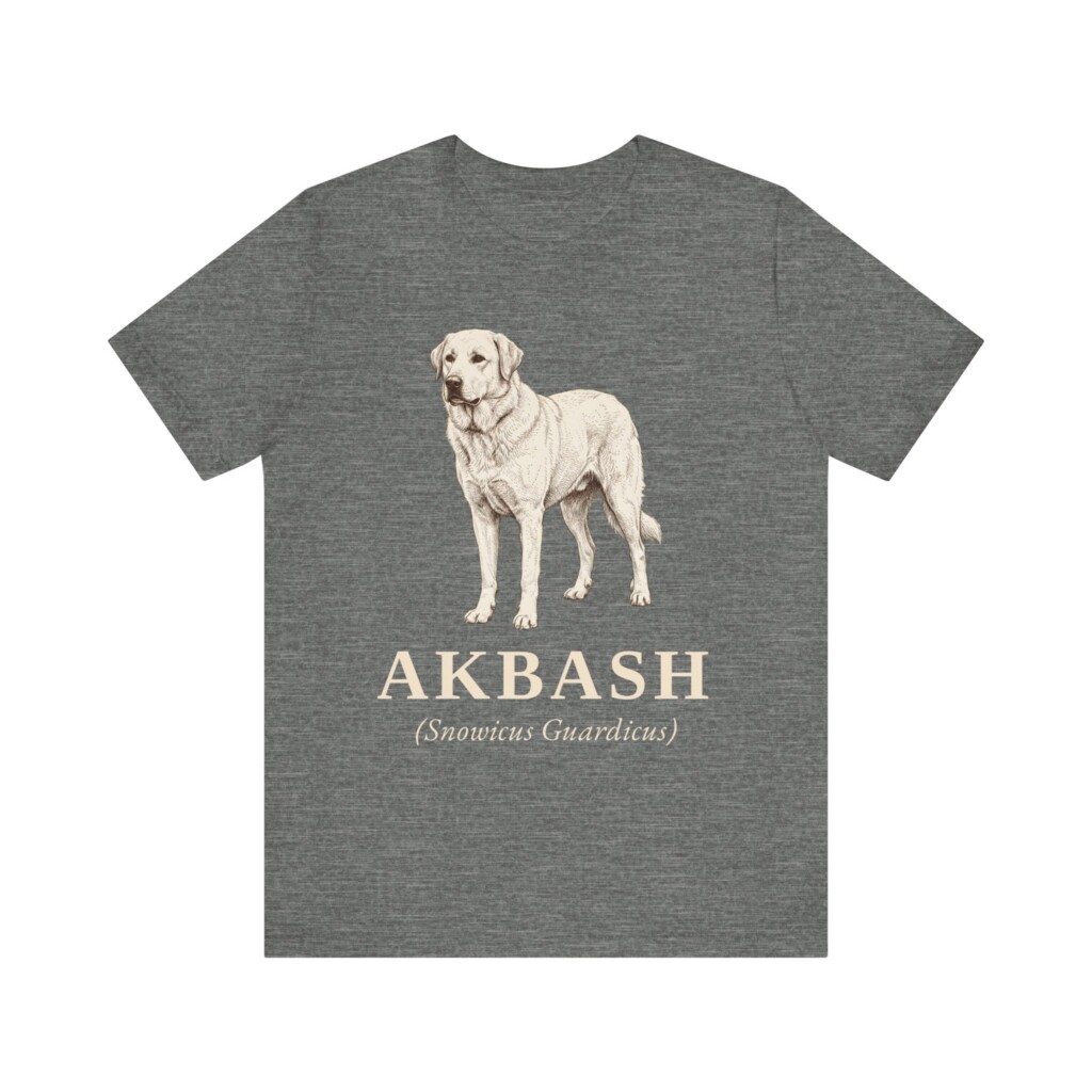 Akbash Latin Shirt, Vintage Dog Sketch Tee, Dog Latin Gift