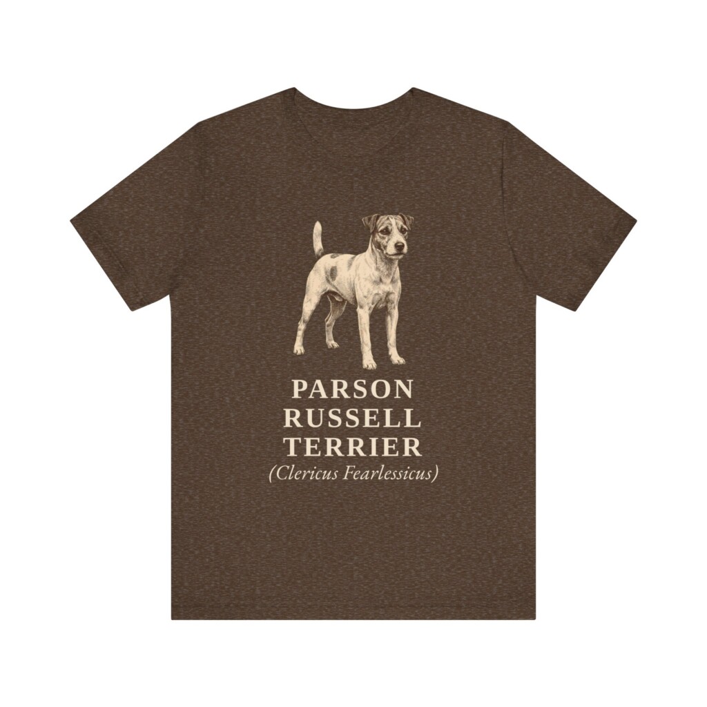 Parson Russell Terrier Latin Shirt, Vintage Dog Sketch Tee, Dog Latin Gift