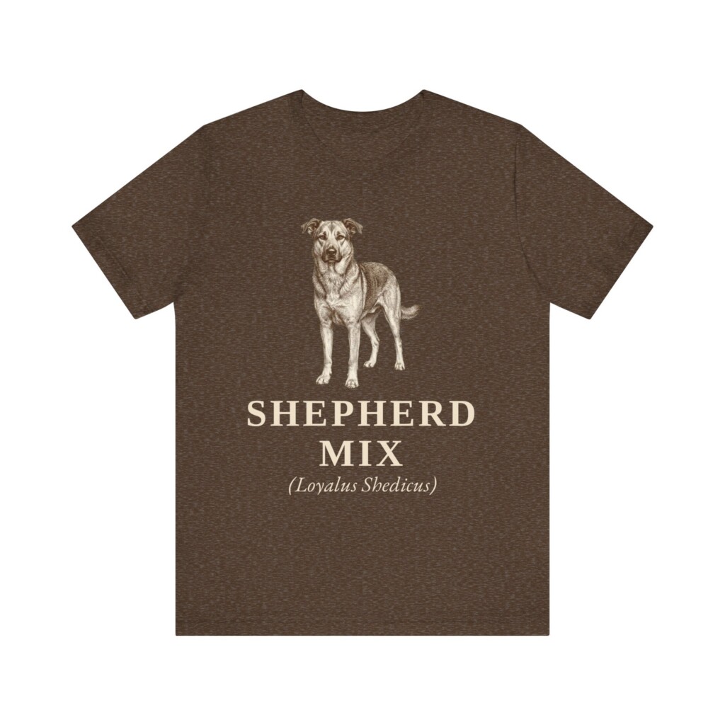Shepherd Mix Latin Shirt, Vintage Dog Sketch Tee, Dog Latin Gift