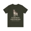 German Shepherd Latin Shirt, Vintage Dog Sketch Tee, Dog Latin Gift