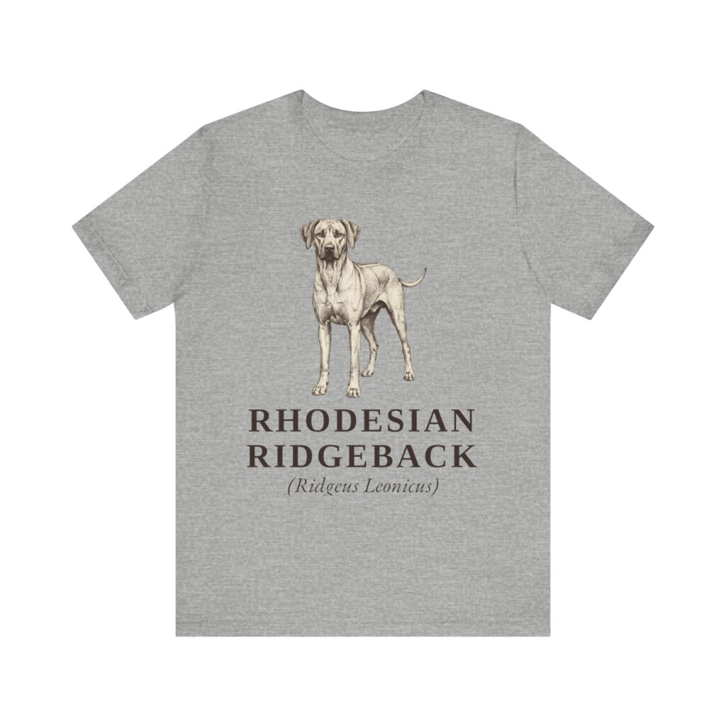 Rhodesian Ridgeback Latin Shirt, Vintage Dog Sketch Tee, Dog Latin Gift
