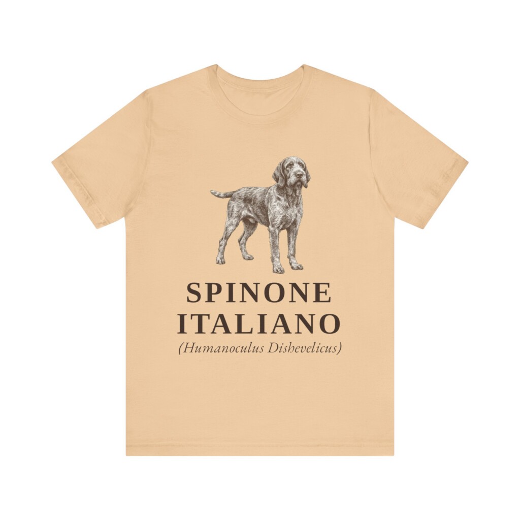 Spinone Italiano Latin Shirt, Vintage Dog Sketch Tee, Dog Latin Gift