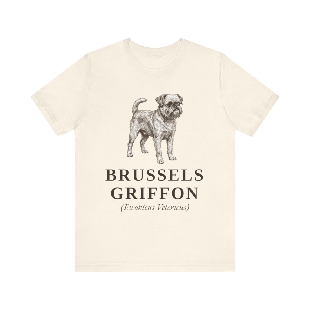 Brussels Griffon Latin Shirt, Vintage Dog Sketch Tee, Dog Latin Gift