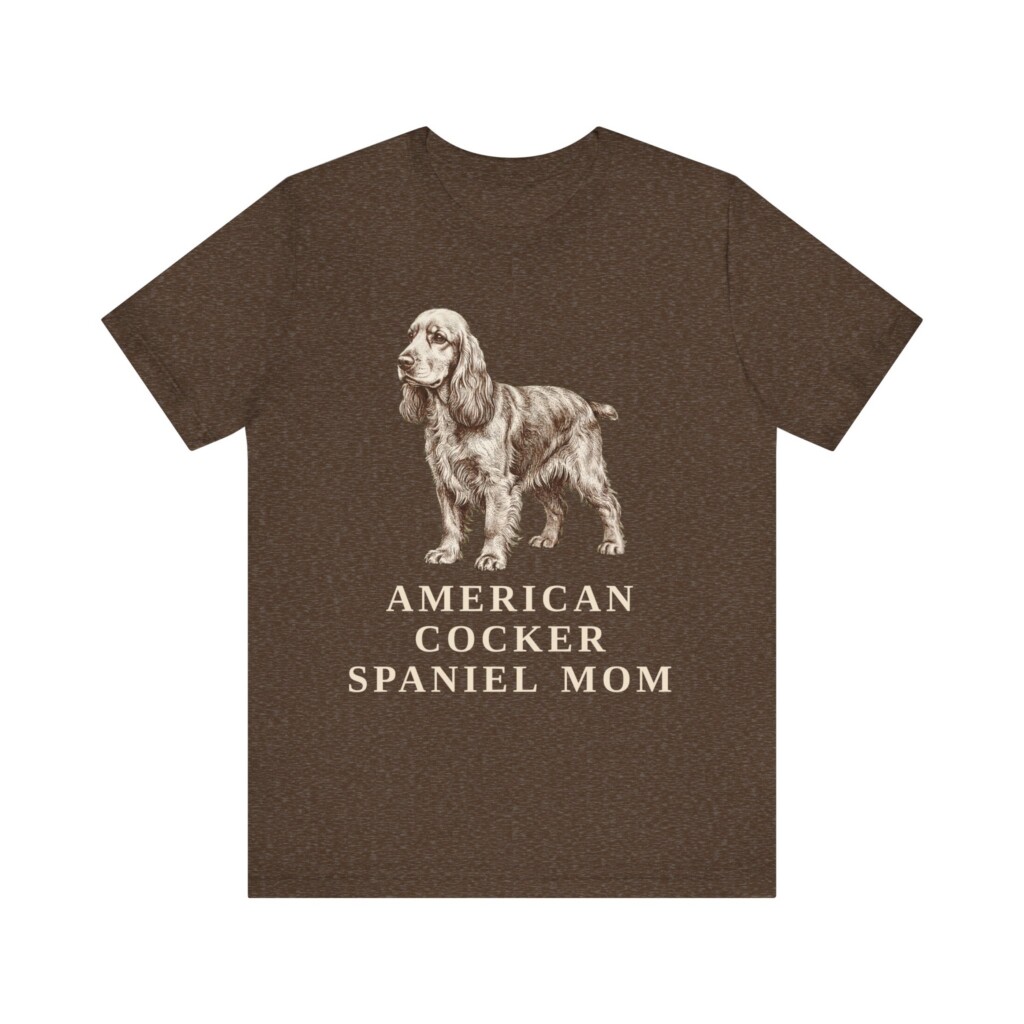Cocker Spaniel Mom Shirt, Vintage Dog Sketch Tee, Dog Mom Gift
