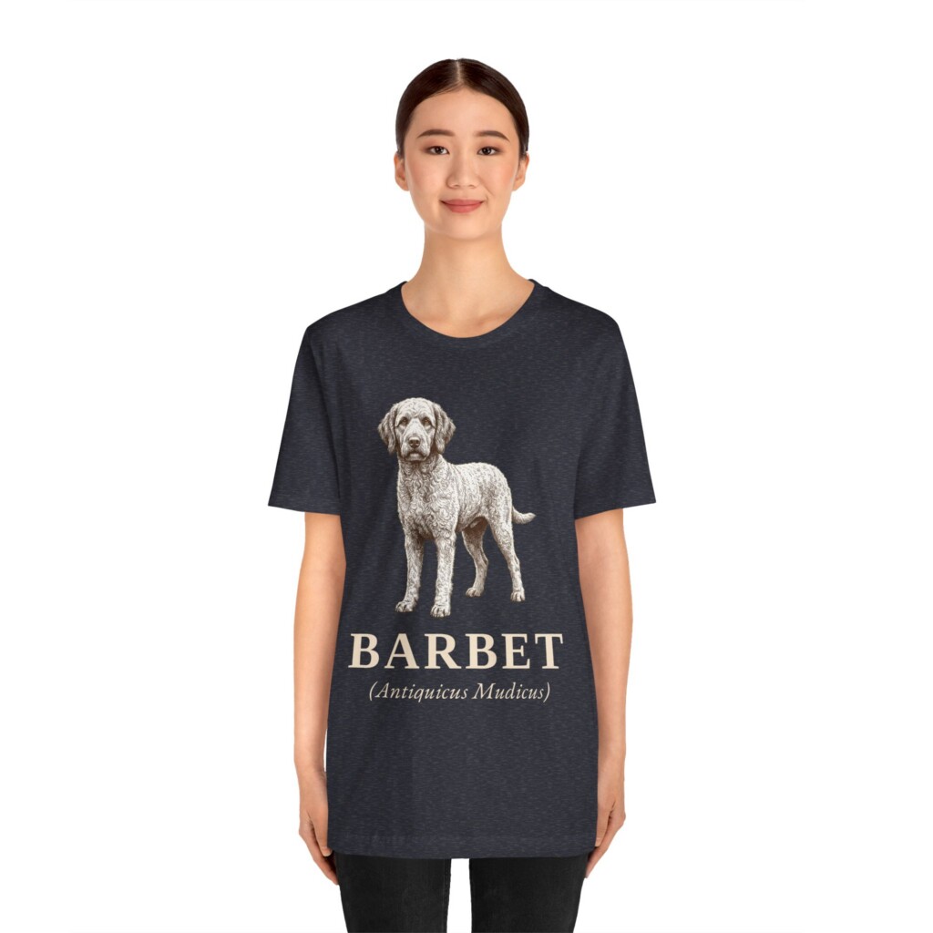 Barbet Latin Shirt, Vintage Dog Sketch Tee, Dog Latin Gift Barbet Latin Shirt, Vintage Dog Sketch Tee, Dog Latin Gift