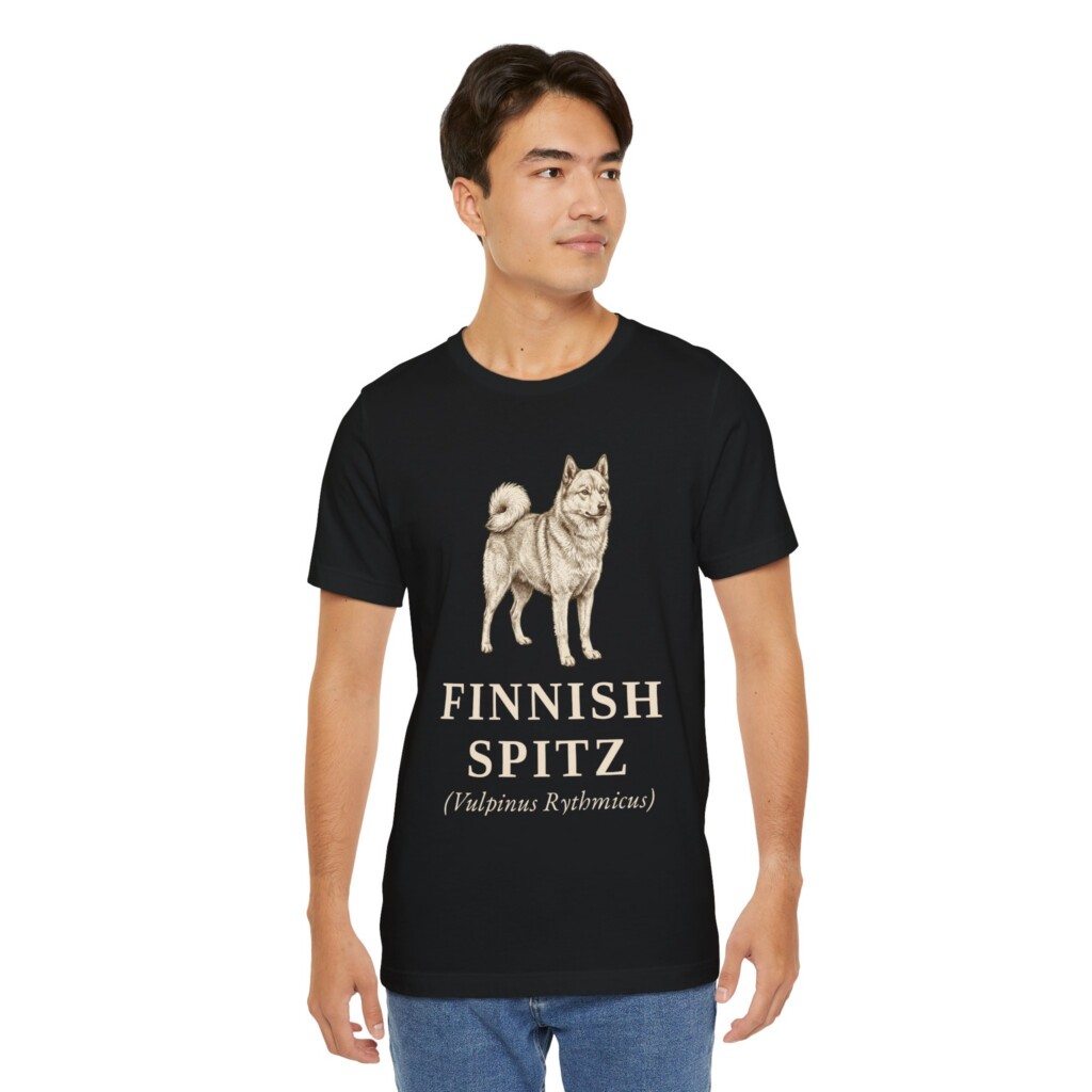 Finnish Spitz Latin Shirt, Vintage Dog Sketch Tee, Dog Latin Gift Finnish Spitz Latin Shirt, Vintage Dog Sketch Tee, Dog Latin Gift