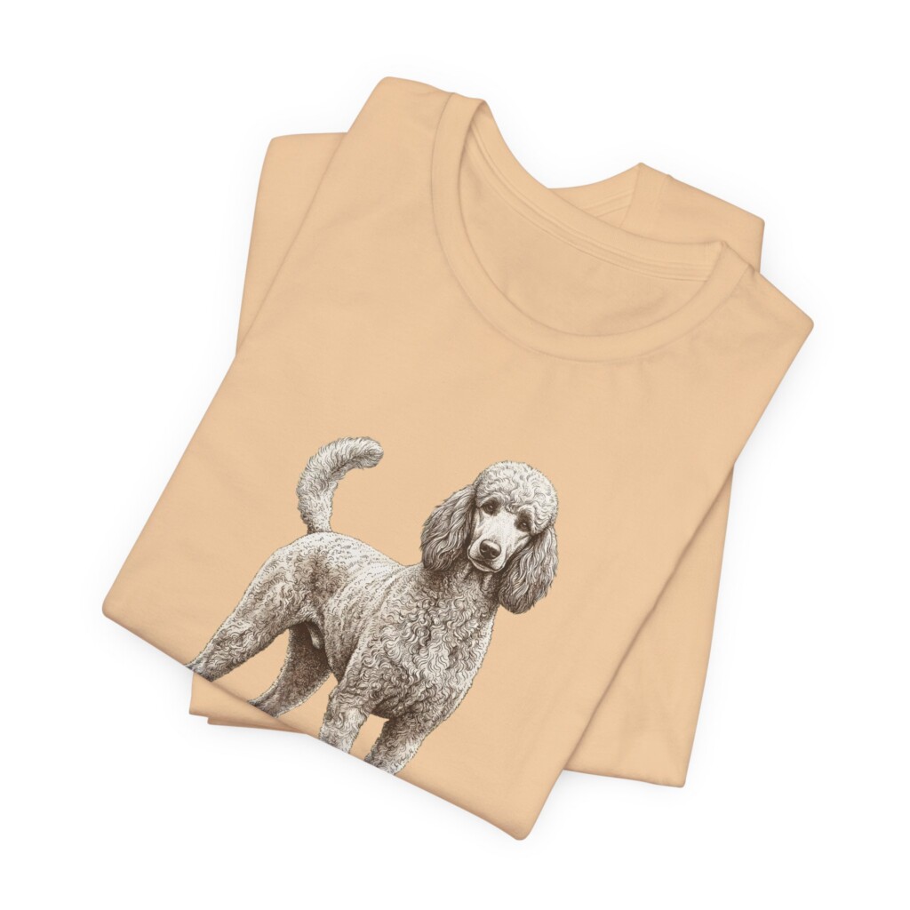 Poodle Latin Shirt, Vintage Dog Sketch Tee, Dog Latin Gift