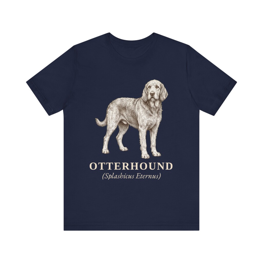 Otterhound Latin Shirt, Vintage Dog Sketch Tee, Dog Latin Gift