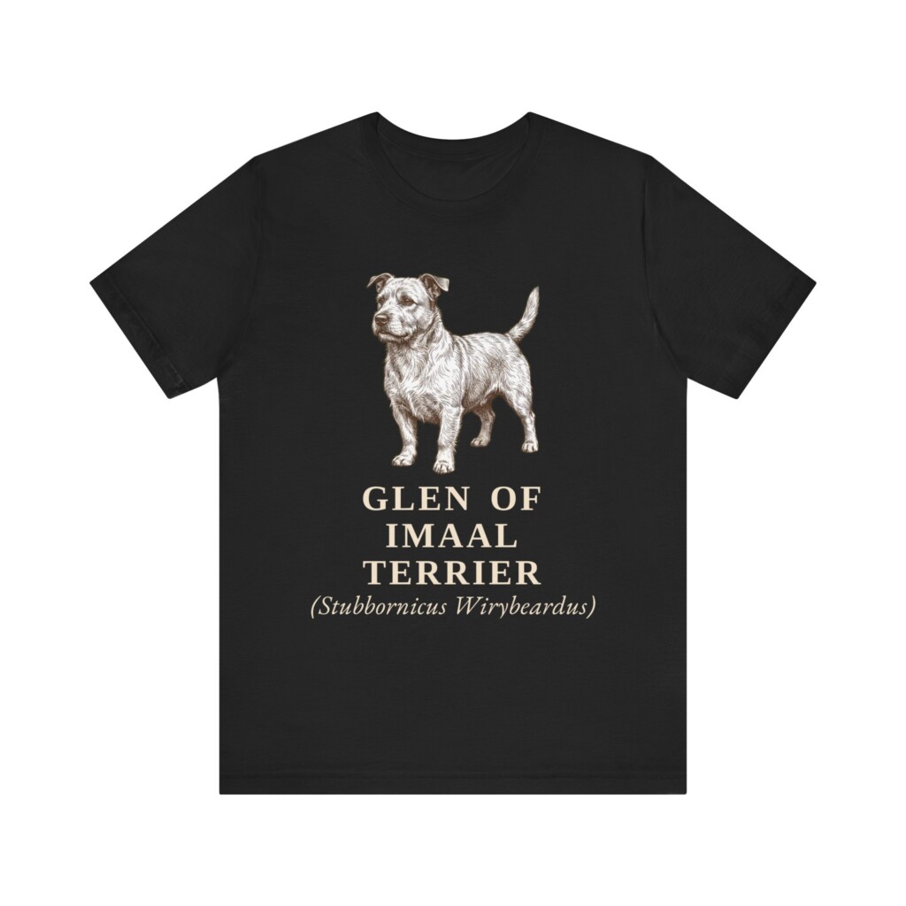Glen of Imaal Terrier Latin Shirt, Vintage Dog Sketch Tee, Dog Latin Gift