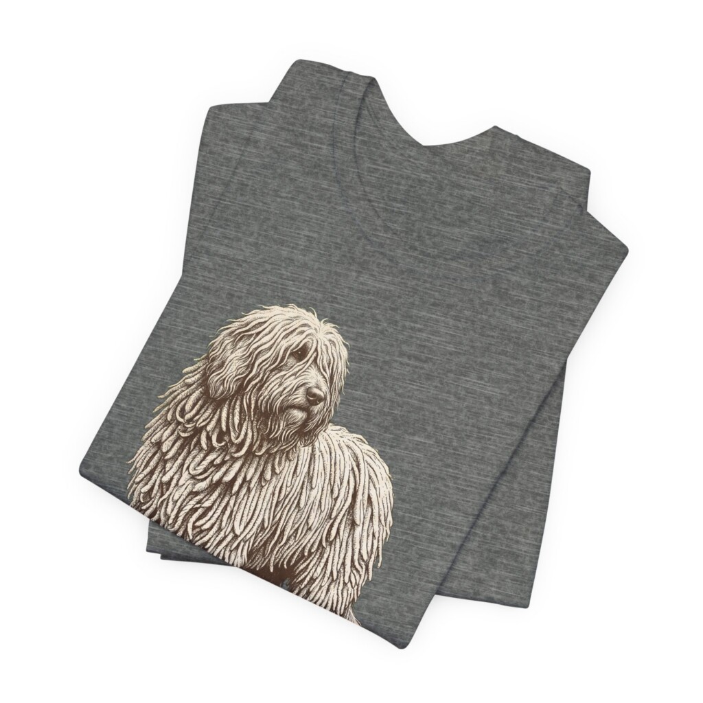Komondor Latin Shirt, Vintage Dog Sketch Tee, Dog Latin Gift