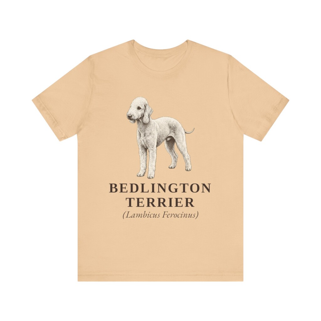 Bedlington Terrier Latin Shirt, Vintage Dog Sketch Tee, Dog Latin Gift Bedlington Terrier Latin Shirt, Vintage Dog Sketch Tee, Dog Latin Gift