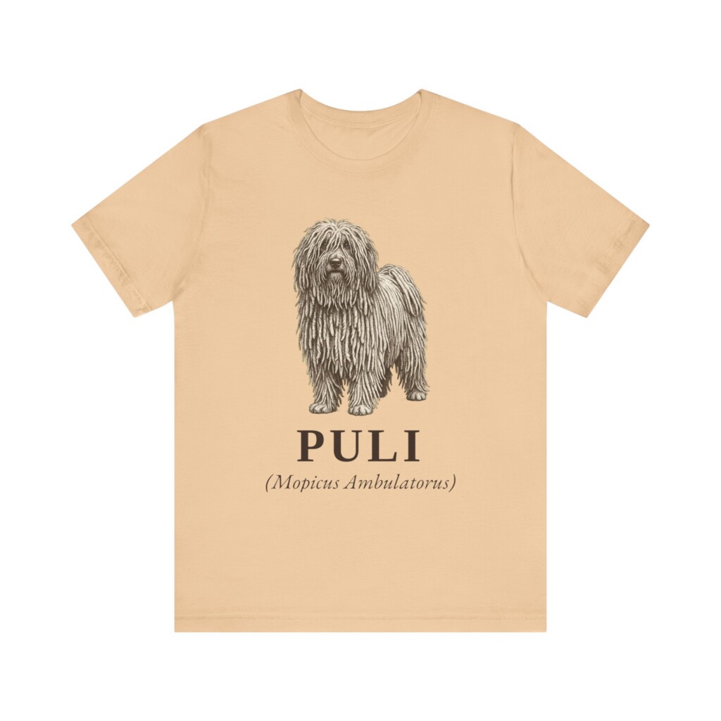 Puli Latin Shirt, Vintage Dog Sketch Tee, Dog Latin Gift Puli Latin Shirt, Vintage Dog Sketch Tee, Dog Latin Gift