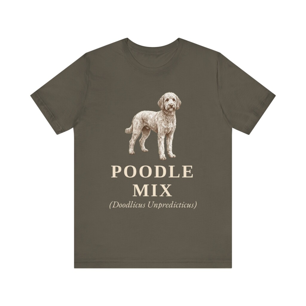 Poodle Mix Latin Shirt, Vintage Dog Sketch Tee, Dog Latin Gift Poodle Mix Latin Shirt, Vintage Dog Sketch Tee, Dog Latin Gift