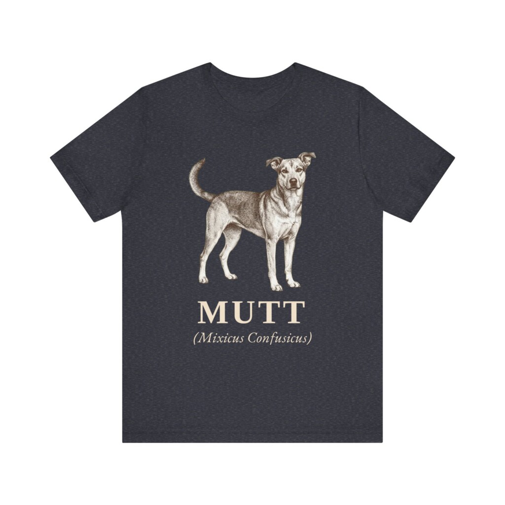Mutt Latin Shirt, Vintage Dog Sketch Tee, Dog Latin Gift