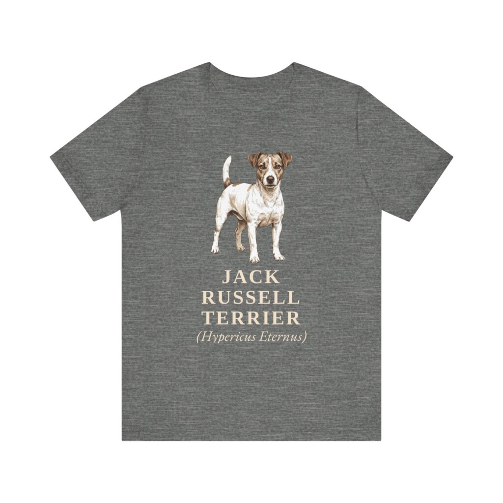 Jack Russell Terrier Latin Shirt, Vintage Dog Sketch Tee, Dog Latin Gift