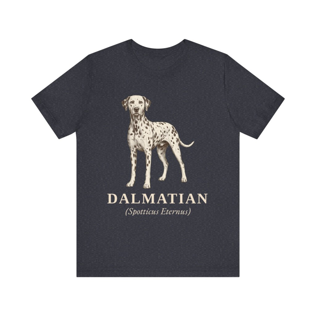 Dalmatian Latin Shirt, Vintage Dog Sketch Tee, Dog Latin Gift