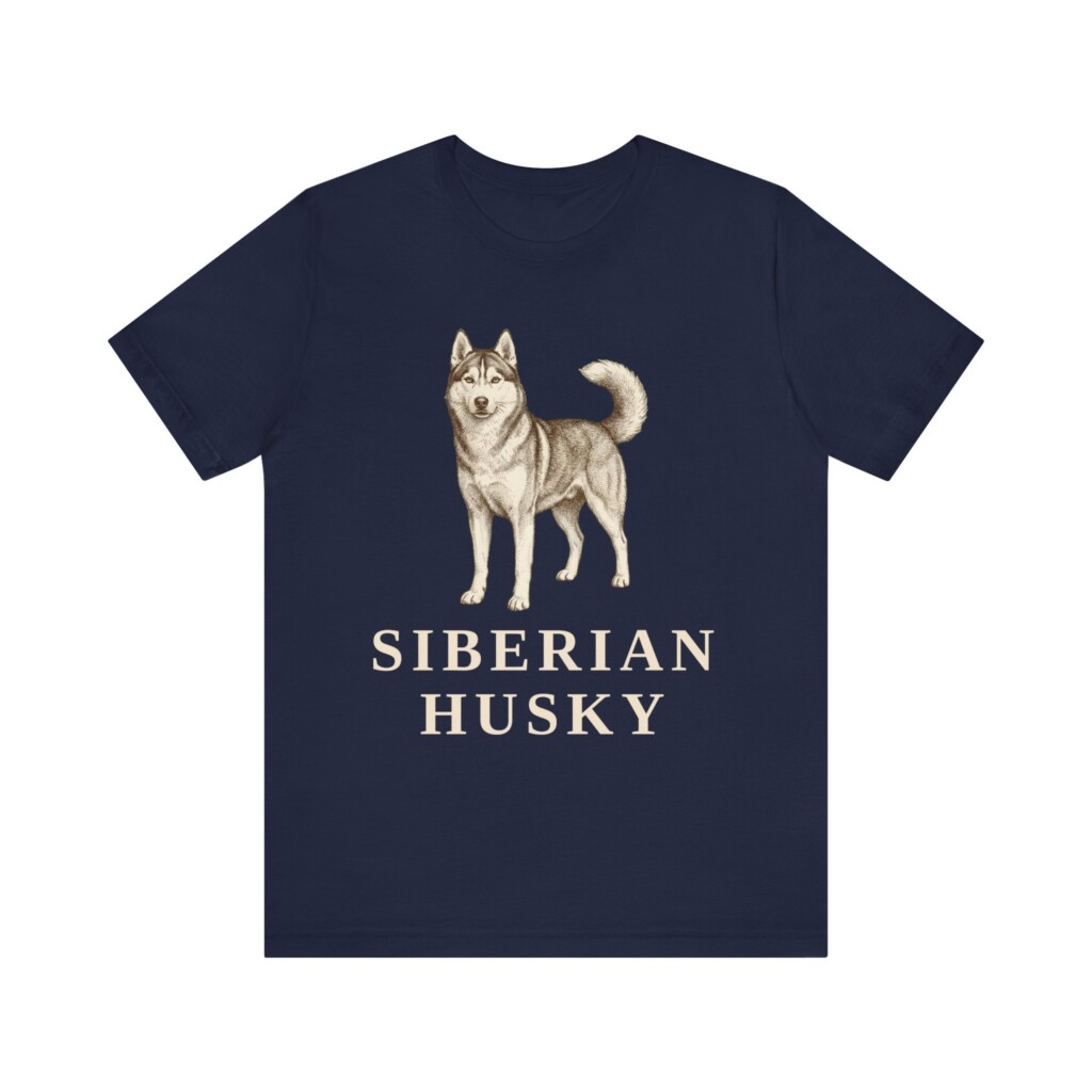Husky Lover Shirt, Vintage Dog Sketch Tee, Dog Lover Gift