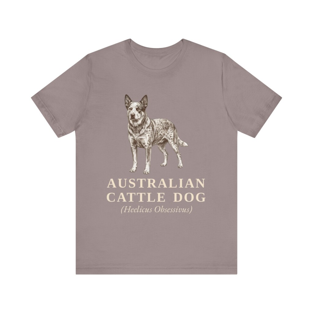 Australian Cattle Dog Latin Shirt, Vintage Dog Sketch Tee, Dog Latin Gift