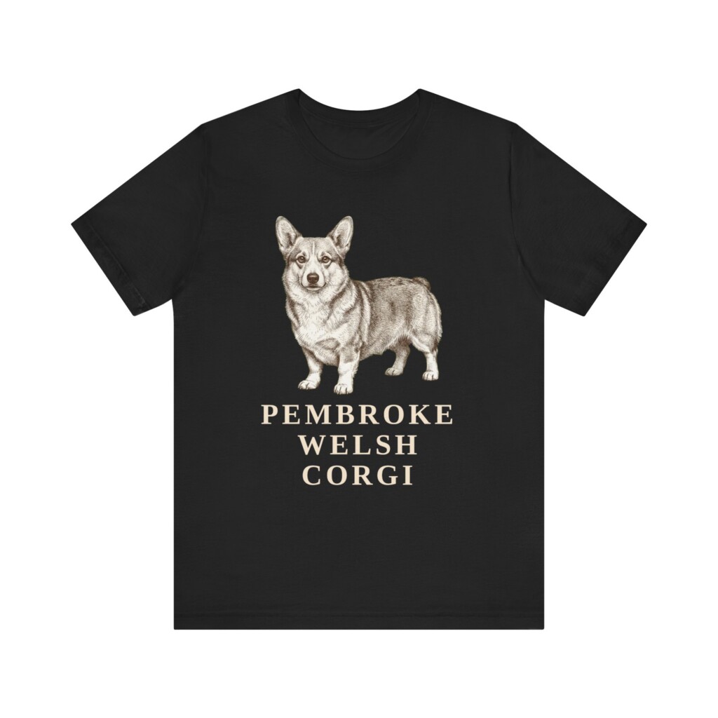Corgi Lover Shirt, Vintage Dog Sketch Tee, Dog Lover Gift