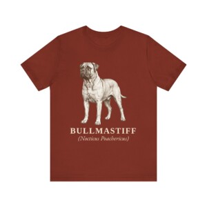 Bullmastiff Latin Shirt, Vintage Dog Sketch Tee, Dog Latin Gift