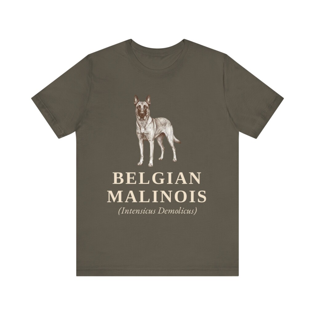 Belgian Malinois Latin Shirt, Vintage Dog Sketch Tee, Dog Latin Gift