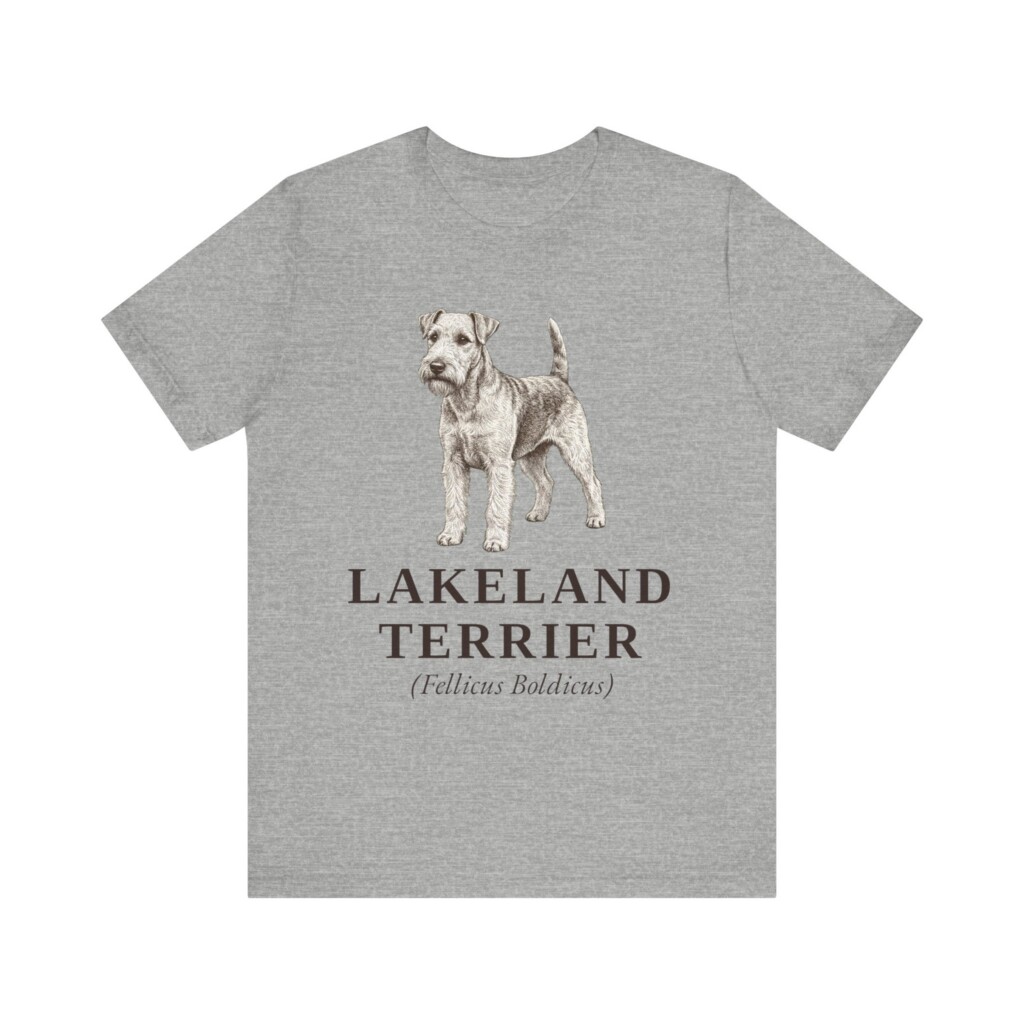 Lakeland Terrier Latin Shirt, Vintage Dog Sketch Tee, Dog Latin Gift